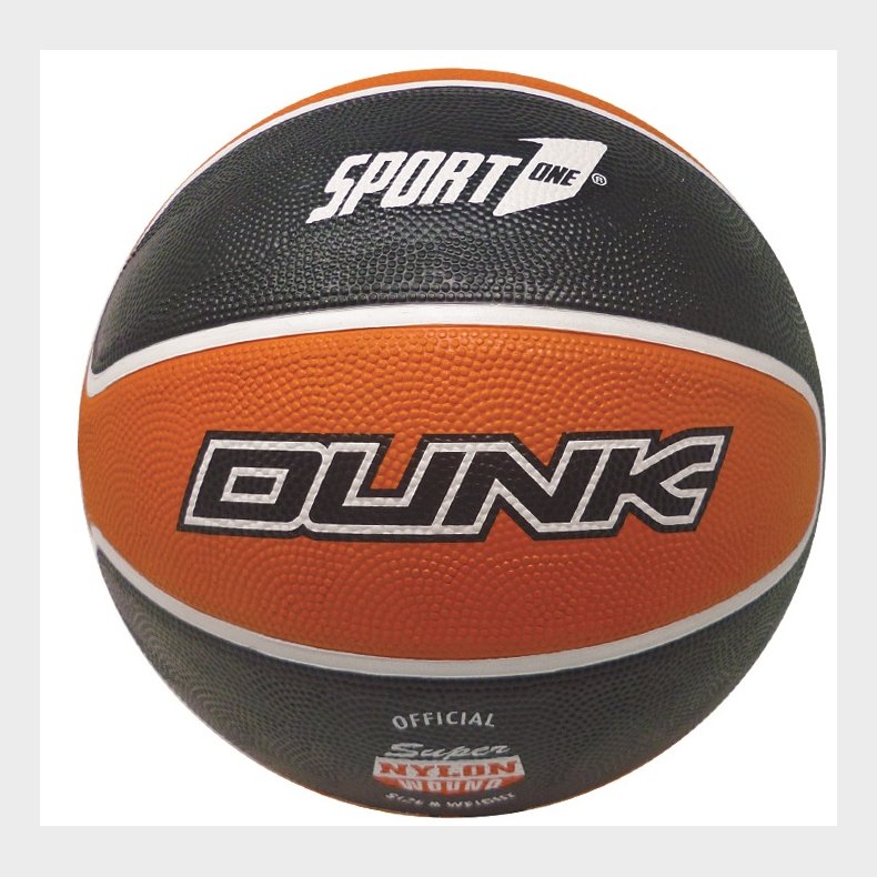 Dunk Basketball Str. 7 Sort/Orange