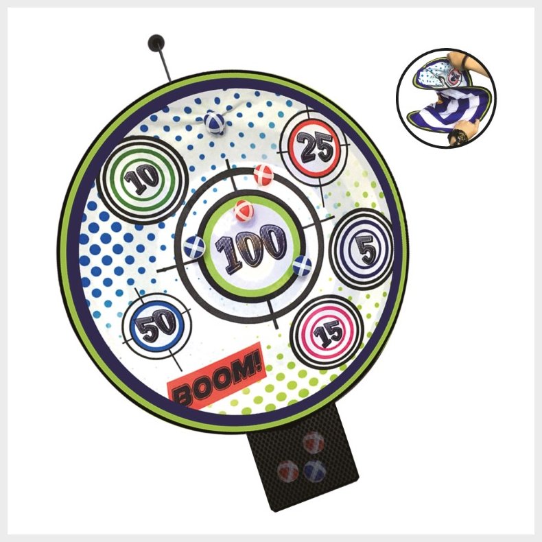 Sport1 Bulls Eye Target 2-i-1 Pop-Up kastespil