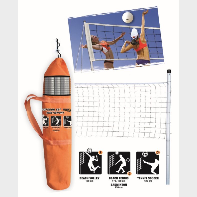 Multisport st (Volley, Beach Tennis, Badminton, tennis fodbold)