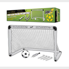 Sport1 Foldbart fodbolml med fodbold og pumpe