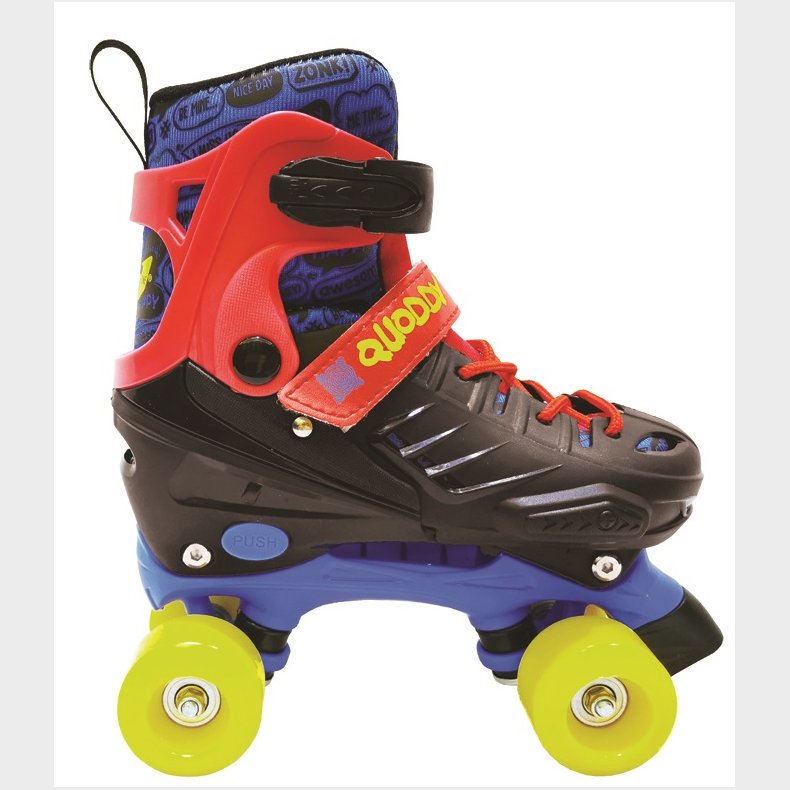 Quoddy Rollers Side By Side Rulleskjter, Sort/Bl