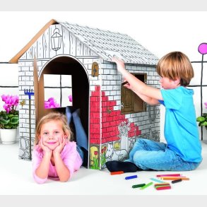 Malerisk Bondegrd i pap (Mal selv)