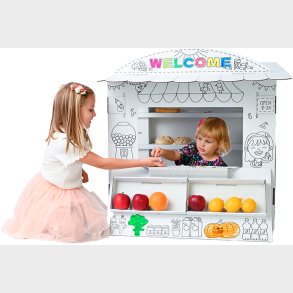 Markedsbod i pap (Mal selv)