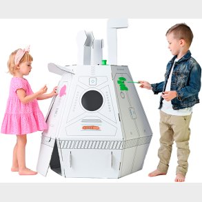 Redningskapsel i pap til farvelgning