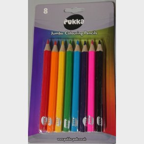 Pukka Jumbo Farveblyanter (8 stk.)