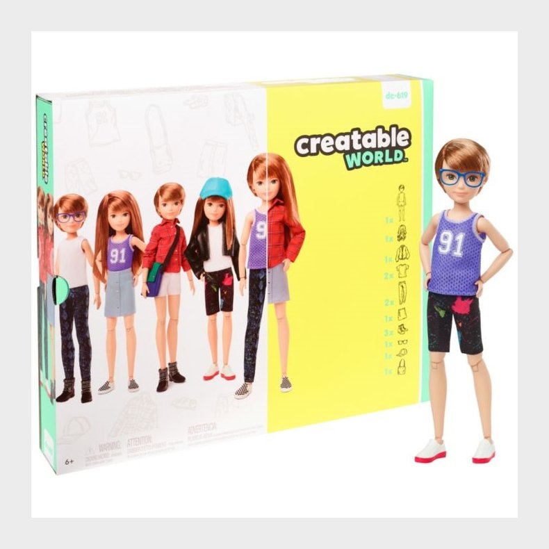 Creatable World Deluxe Dukke med Strawberry Blond Hr