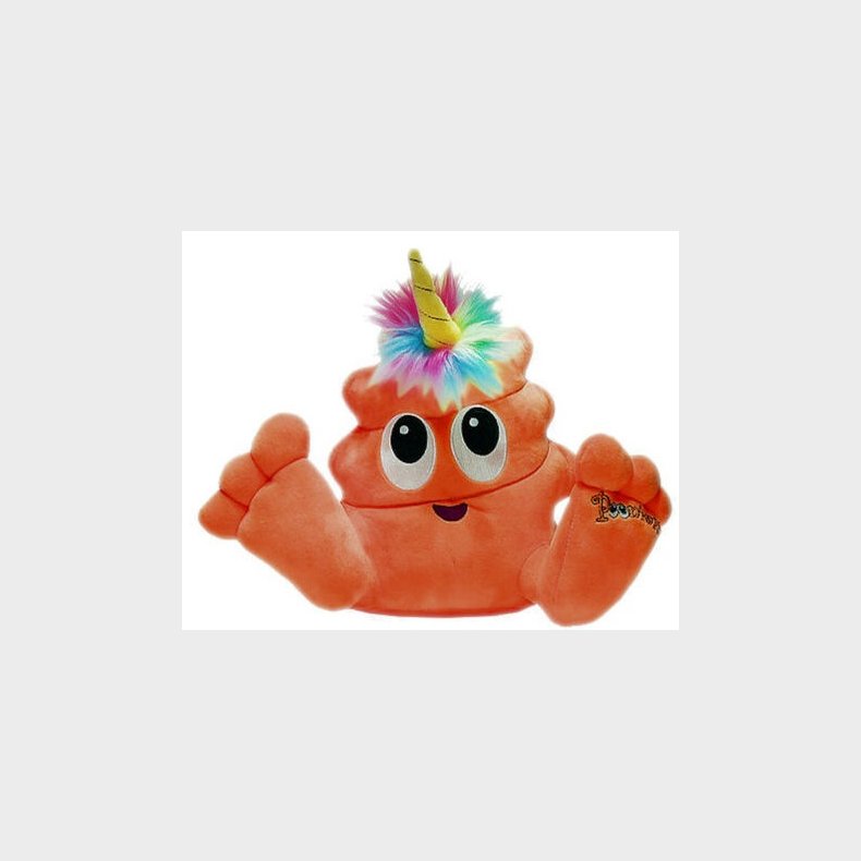 Poo-Nicorns 25,5 cm bamse, Orange