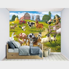 Bondegrds sjov tapet 243 x 305 cm