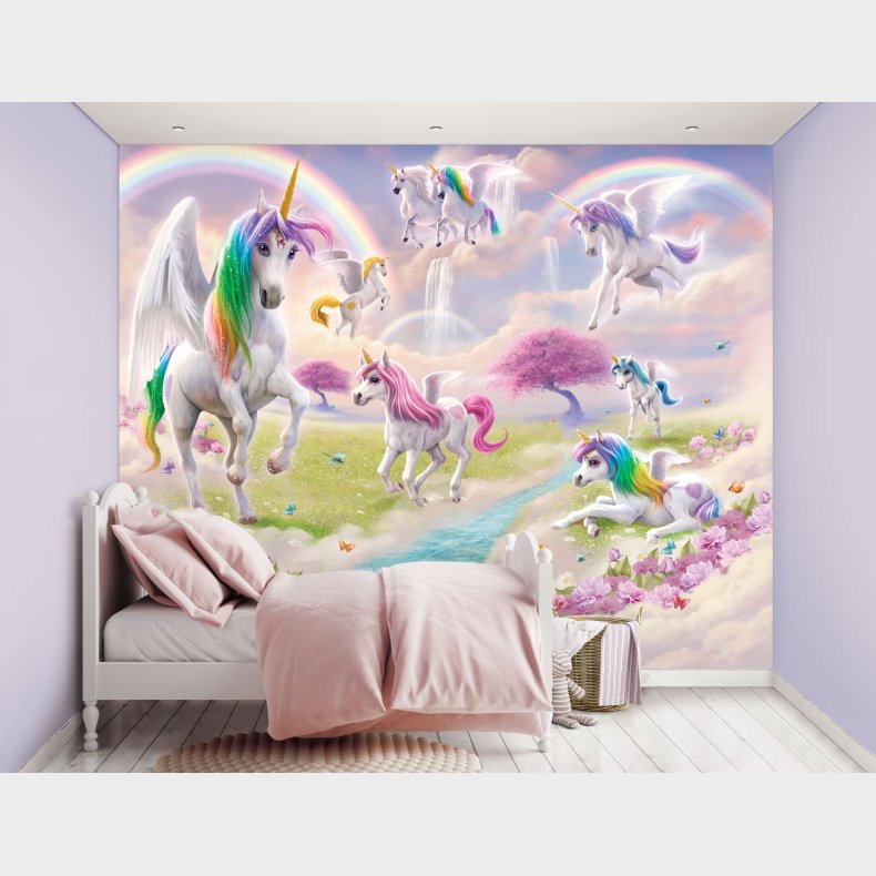 Magiske Enhjrninger / Magical Unicorns tapet 243 x 305 cm