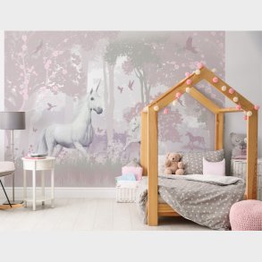 Unicorn Forest / Enhjrningsskov tapet 243 x 305 cm