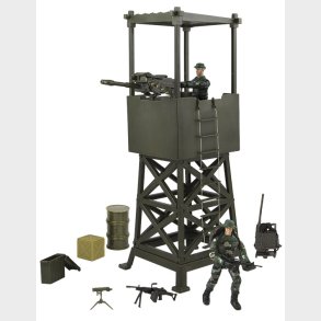 World Peacekeepers 1:18 Militr Udkigstrn m/2 actionfigurer