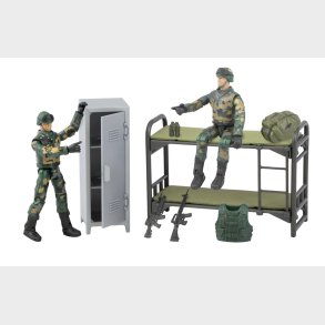 World Peacekeepers 1:18 Militr Kjeseng m/2 actionfigurer