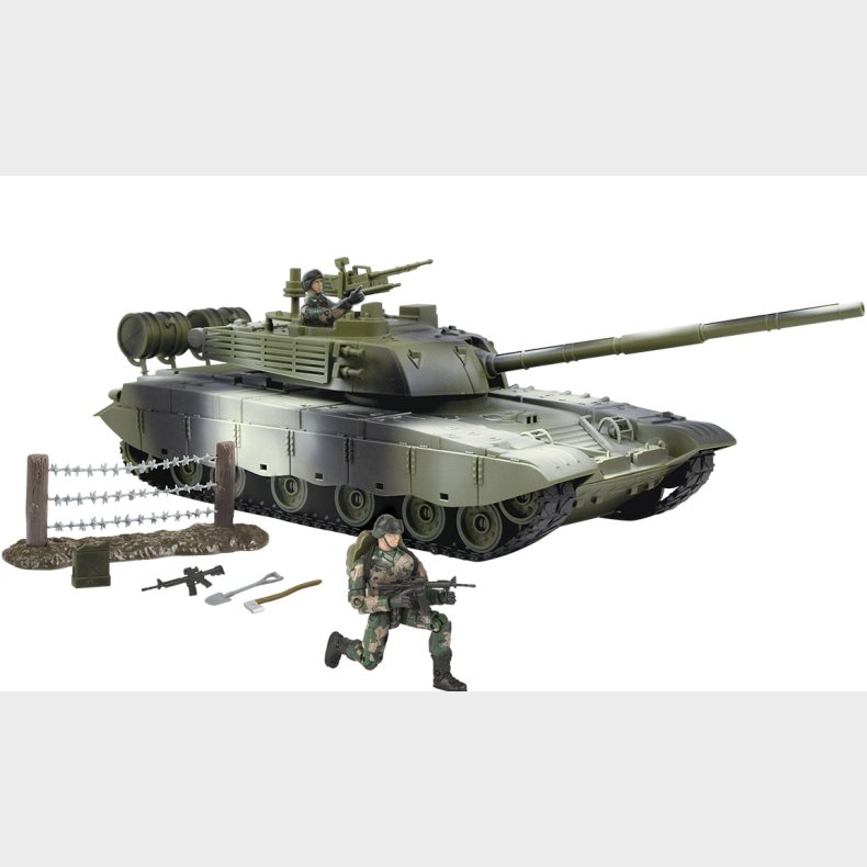 World Peacekeepers 1:18 Militr Main Battle Tank inkl. 2 actionfigurer