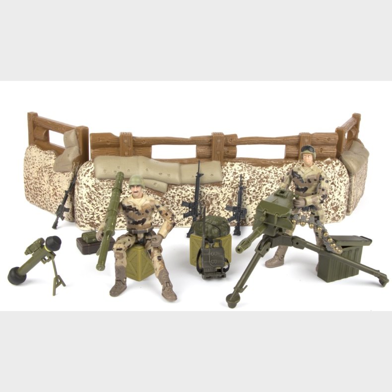 World Peacekeepers 1:18 Militr Forsvars enhed inkl. 2 actionfigurer