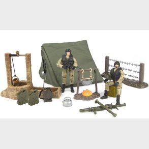 World Peacekeepers 1:18 Militr Stor Camp inkl. 2 actionfigurer