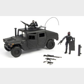 S.W.A.T. Humvee inkl. tilbehr og 2 figurer 1:18