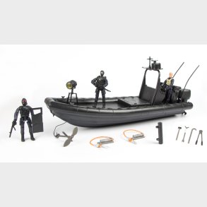 S.W.A.T. Patruljebd inkl. tilbehr og 3 actionfigurer 1:18