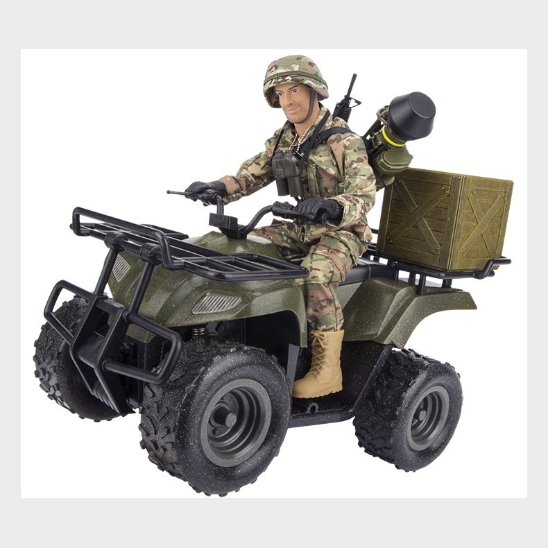 Militr ATV 1:6 med Action Figur 30,5cm (Model 2024)