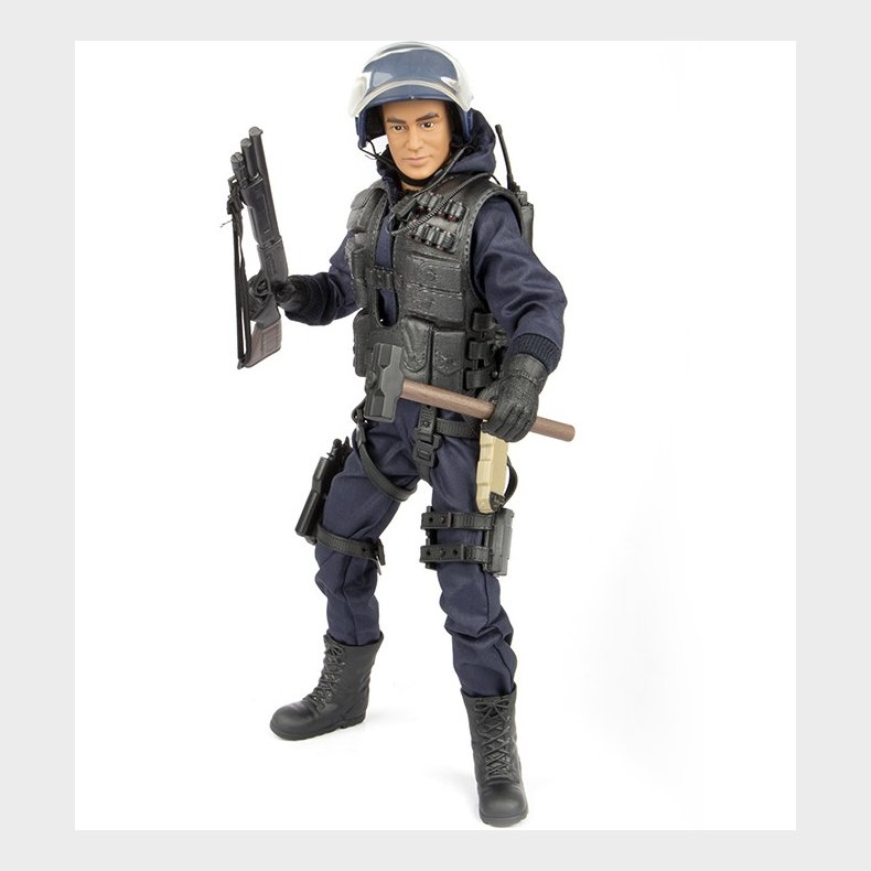 S.W.A.T. Breacher ''Gennembryder'' Politi Action Figur 30,5cm