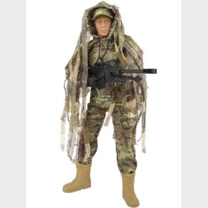 Sniper Jungle Militr Action Figur 30,5cm med tilbehr