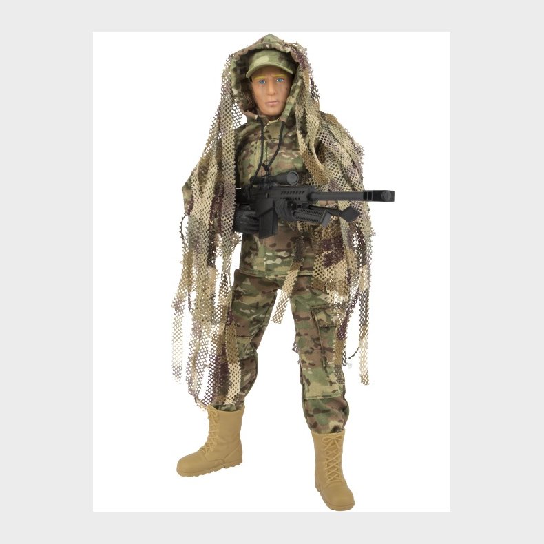Sniper Jungle Militr Action Figur 30,5cm med tilbehr