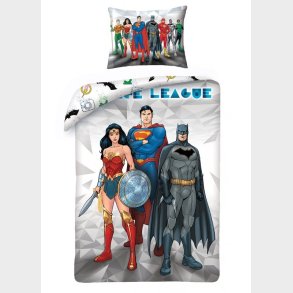 Justice League 2i1 Sengetj - 100 procent bomuld