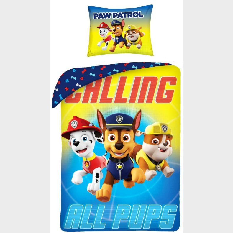 Paw Patrol Calling Sengetj - 100 Procent Bomuld