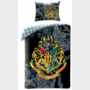Harry Potter Hogwarts Sengetj 2i1 Design 4 - 100 Procent Bomuld