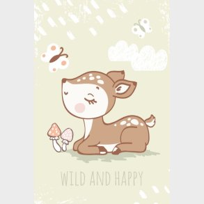 Ddyr Fleece tppe - 100 x 150 cm