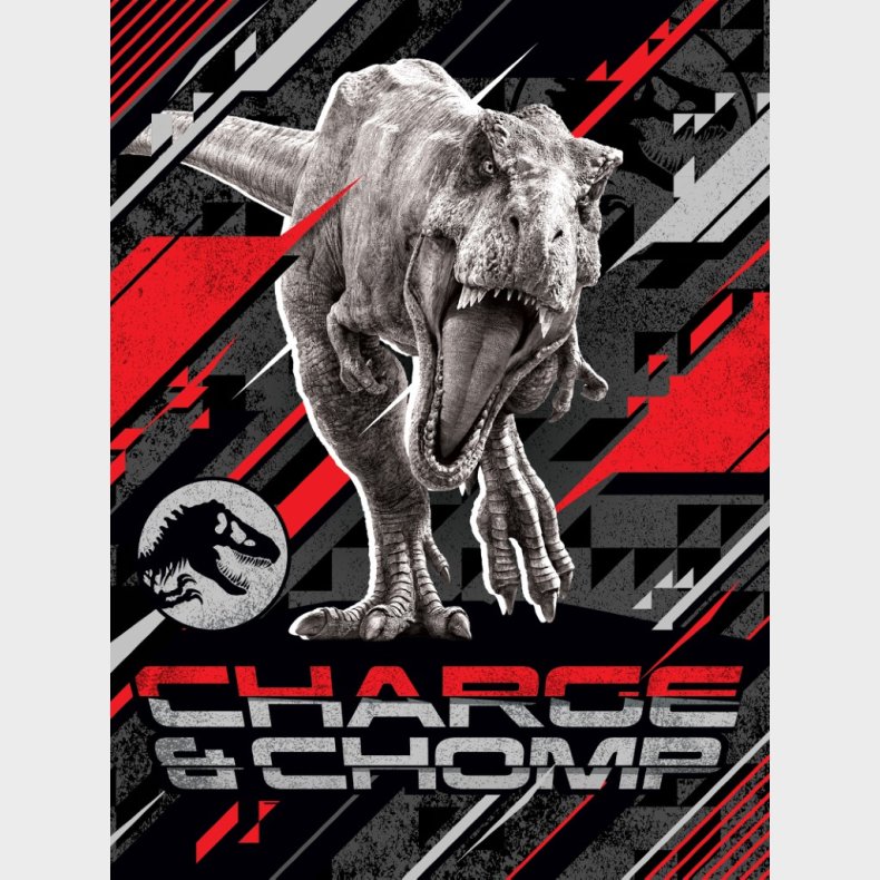 Jurassic World CHARGE AND CHOMP Fleece tppe - 130 x 170 cm