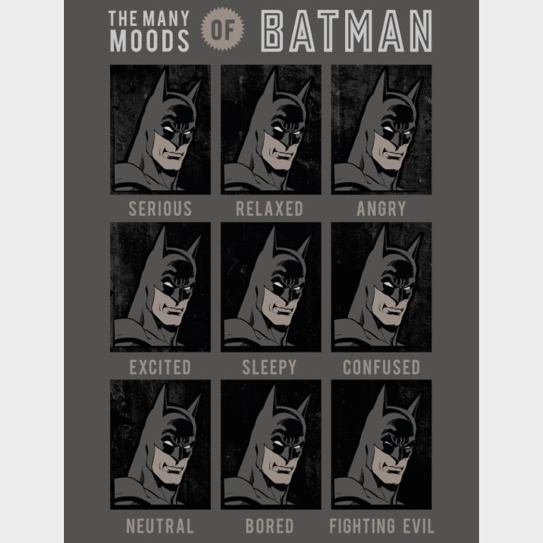 Batman Moods Fleece tppe - 130 x 170 cm