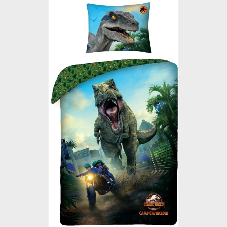 Jurassic World ''Camp Cretaceous'' Sengetj  - 100 Procent Bomuld