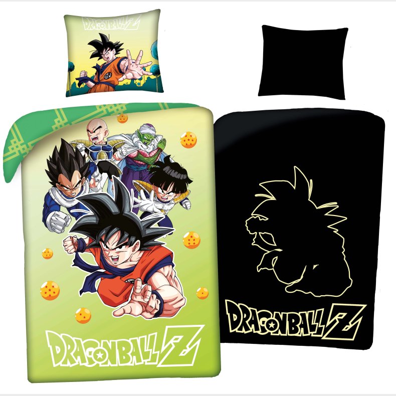 Dragonball ''Glow in dark'' Sengetj - 100 procent bomuld