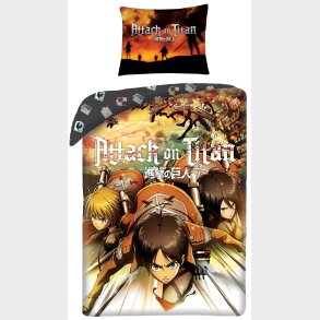 Attack on Titan Sengetj - 100 procent bomuld