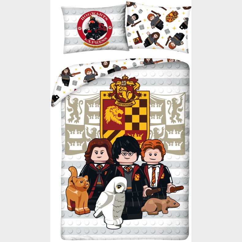 Lego Harry Potter Sengetj 140 x 200 cm  - 100 Procent Bomuld