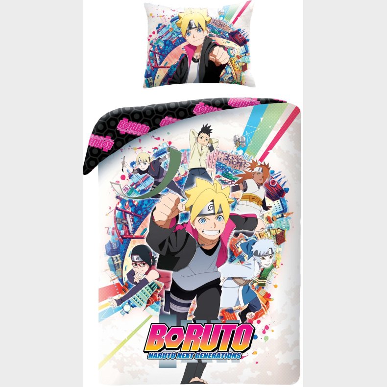 Boruto Sengetj Next Generations 140 x 200 - 100 procent bomuld