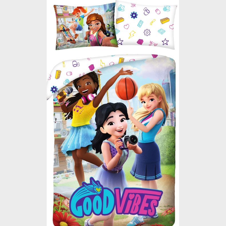 Lego Friends Sengetj  - 100 procent bomuld