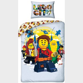 Lego City Sengetj  - 100 procent bomuld