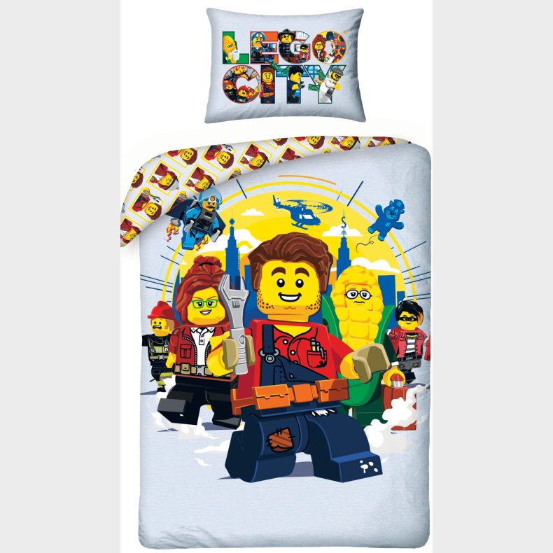 Lego City Sengetj  - 100 procent bomuld
