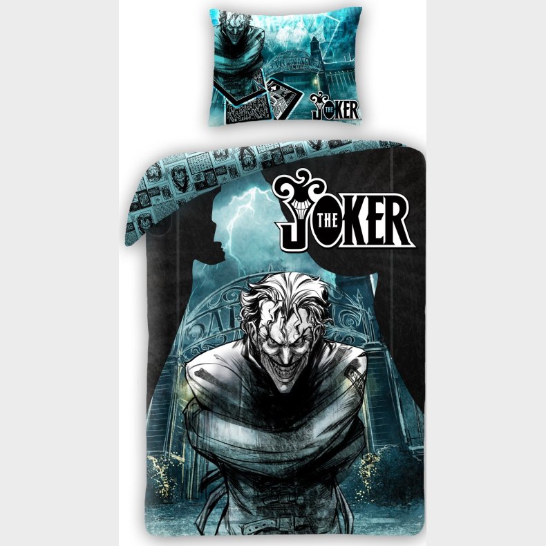 Batman The Joker Sengetj 140 x 200 cm - 100 procent bomuld