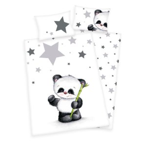 Panda Junior  Sengetj 100x135 cm - 100 procent bomuld