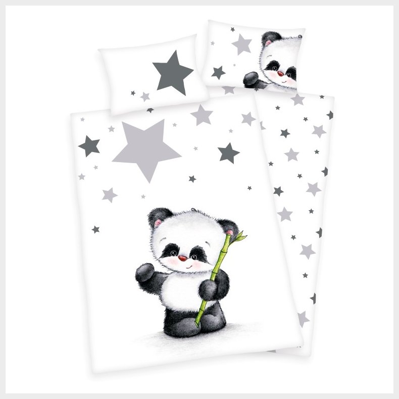 Panda Junior  Sengetj 100x135 cm - 100 procent bomuld