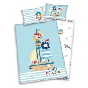 Pirat Junior  Sengetj 100x135 cm - 100 procent bomuld