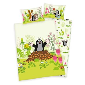 Den lille muldvarp Junior  Sengetj 100x135 cm - 100 procent bomuld