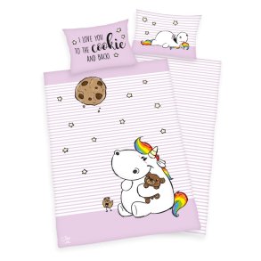 Chubby Unicorn Junior  Sengetj 100x135 cm - 100 procent bomuld