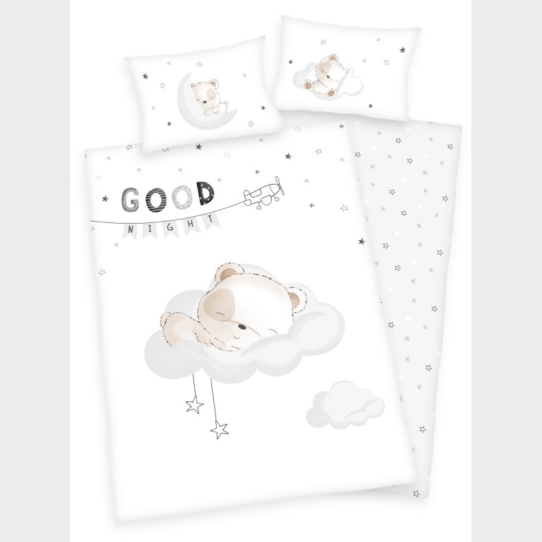 Sov lille bjrn Junior  Sengetj 100x135 cm - 100 procent bomuld