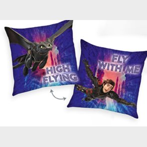 Sdan trner du din drage ''FLY WITH ME'' Pude