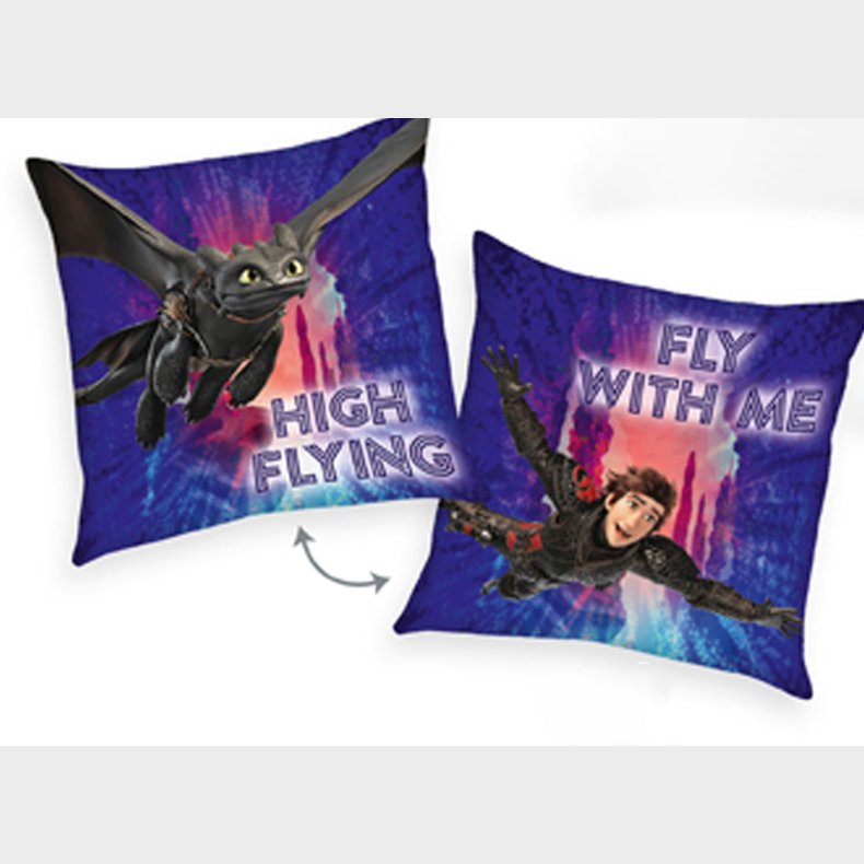Sdan trner du din drage ''FLY WITH ME'' Pude