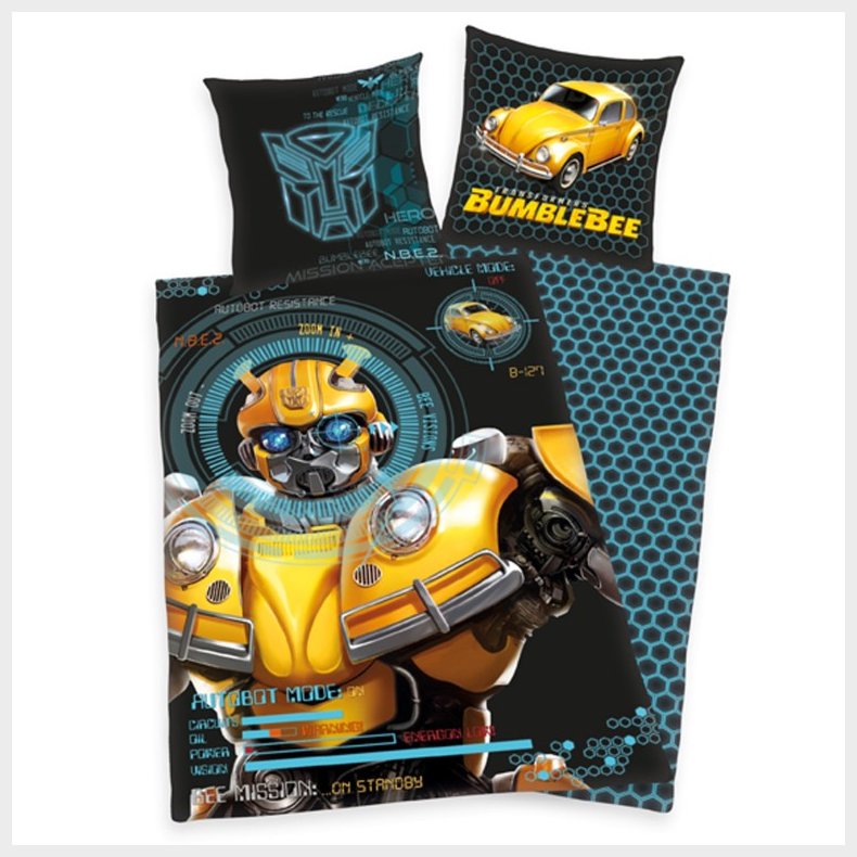 Transformer Bumblebee  Sengetj 135x200 cm - 100 procent bomuld