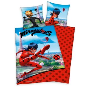 Miraculous Ladybug Sengetj - 100 Procent Bomuld
